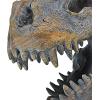 Design Toscano JQ9551 T. Rex Dinosaur Skeleton Bathroom Decor Accessories Toilet Paper Holder, 8 Inches High, Handcast Polyresin, Green Bronze Metallic Finish
