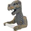 Design Toscano JQ9551 T. Rex Dinosaur Skeleton Bathroom Decor Accessories Toilet Paper Holder, 8 Inches High, Handcast Polyresin, Green Bronze Metallic Finish