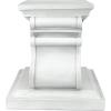 Design Toscano English Rosette Indoor/Outdoor Sculptural Garden Plinth Base Statue Riser, Large 13 Inch Tall, Cast Stone Resin, Antique Stone Finish(Medium)