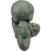 Design Toscano Resting Serene Baby Monk Asian Boy Garden Statue, 24 inches Wide, 12 inches Tall, Cast Stone Resin, Green Bronze Finish(Resting Serene Baby Buddha)
