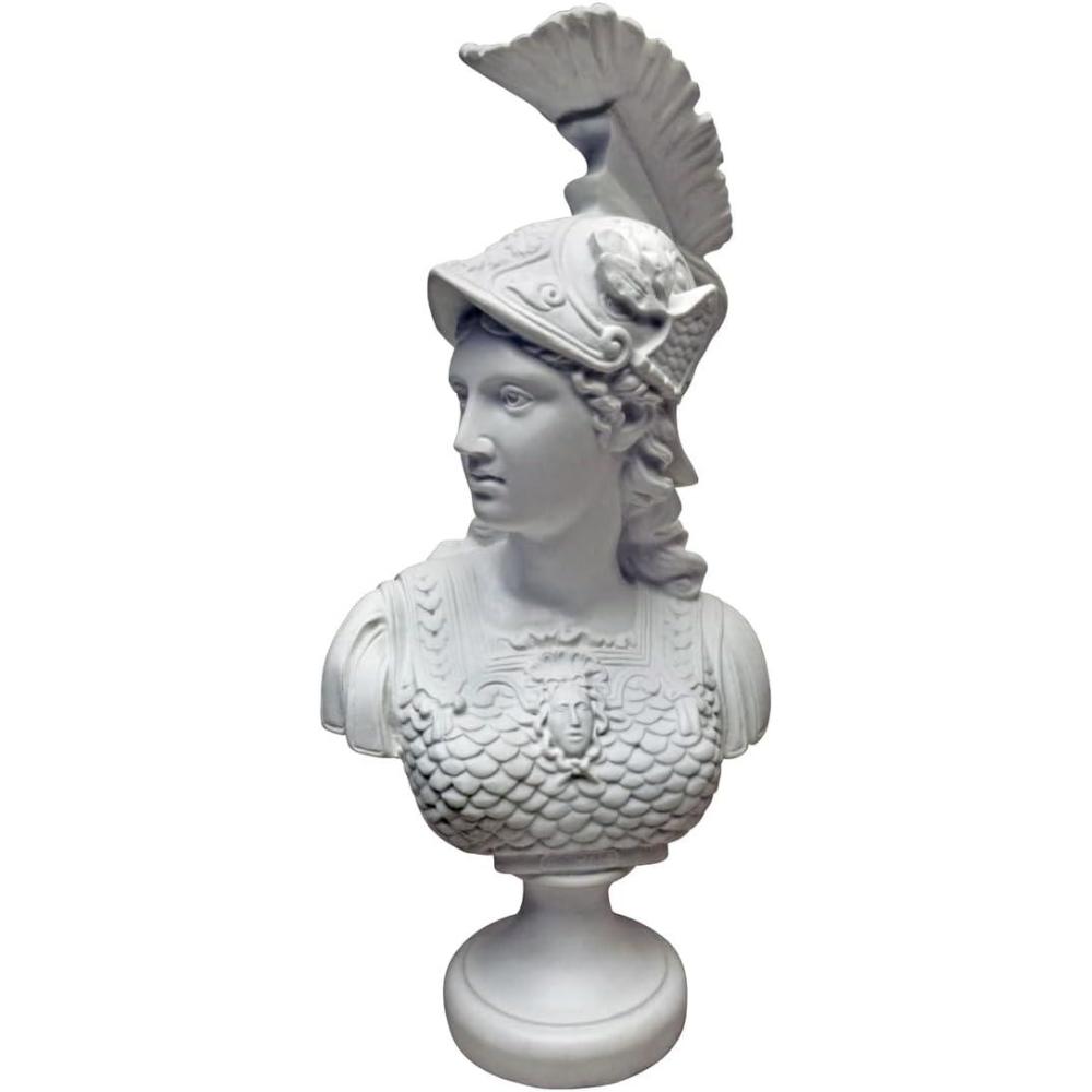 imageDesign Toscano Apollo Belvedere Bust Statue Single White TwinMinerva