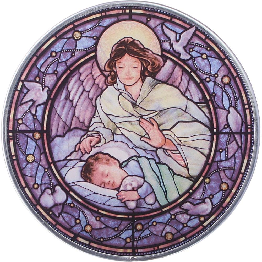imageDesign Toscano GM1011 Stained Glass Panel  The Angel of Light Stained Glass Window Hangings  Art Glass Window TreatmentsFull Color 1