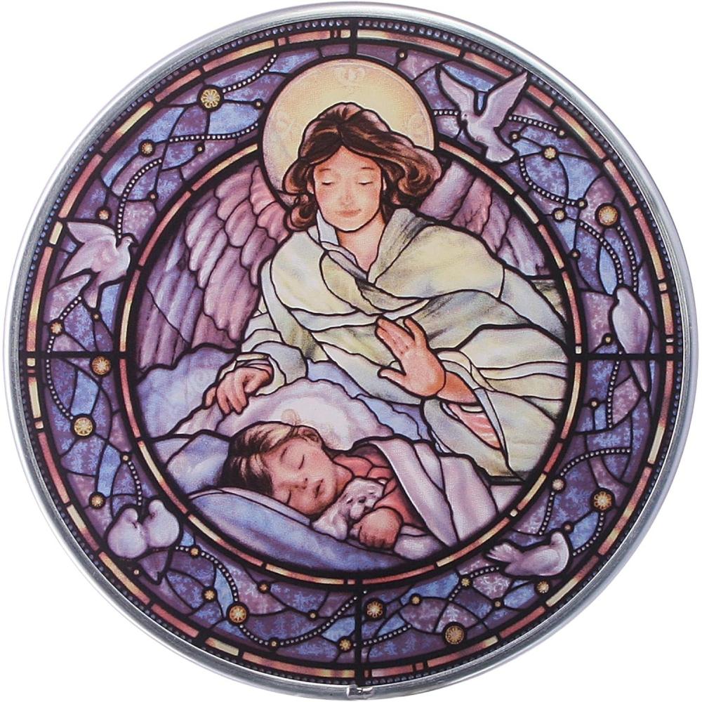 imageDesign Toscano GM1011 Stained Glass Panel  The Angel of Light Stained Glass Window Hangings  Art Glass Window TreatmentsFull Color 3