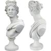 Design Toscano Apollo Belvedere Bust Statue, Single, White Twin(Diana and Apollo Set)