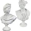 Design Toscano Apollo Belvedere Bust Statue, Single, White Twin(Diana and Apollo Set)