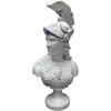 Design Toscano Apollo Belvedere Bust Statue, Single, White Twin(Minerva)