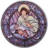 Design Toscano GM1011 Stained Glass Panel – The Angel of Light Stained Glass Window Hangings – Art Glass Window Treatments,(Full Color 3)