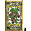 Design Toscano Stained Glass Panel – Fruit of the Vine Grape Stained Glass Window Hangings – Window Treatments, Grapes With Amber Border(Fruit Of The Vine Stained Glass Window)