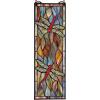 Design Toscano TF53502 Tiffany Style Dragonfly Stained Glass Window Hanging Panel, 21 Inch, Smokey Blue