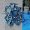 Design Toscano Steampunk Octopod Wall Sculpture, Full Color, 12.00″ x 4.00″(Deadly Blue Octopus)