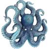 Design Toscano Steampunk Octopod Wall Sculpture, Full Color, 12.00″ x 4.00″(Deadly Blue Octopus)