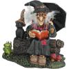 Design Toscano QL30605 Book of Spells Bewitching Witch Halloween Decor Figurine Statue, 4 Inch, Polyresin, Full Color(Book)