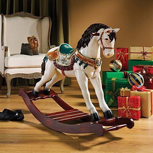 imageDesign Toscano Victorian Carousel Pony Rocking Horse Statue