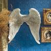 Design Toscano EU20780 Heavenly Guardian Angel Wings Wall Sculpture,Antique Stone