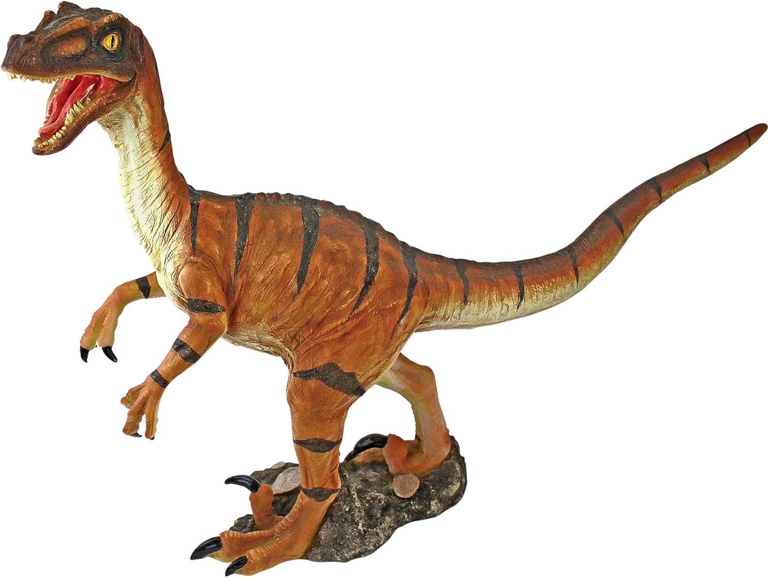 imageDesign Toscano Velociraptor Scaled Dinosaur StatueFull Color