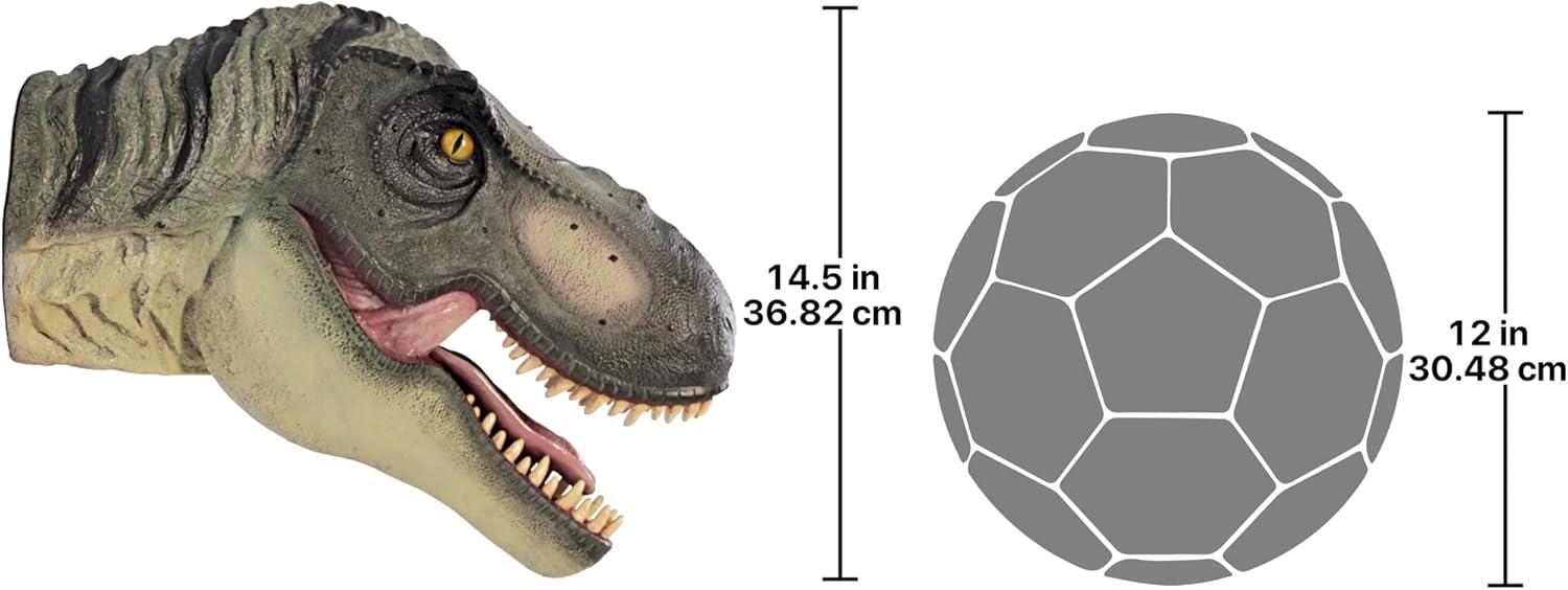 imageDesign Toscano Velociraptor Scaled Dinosaur StatueFull Color