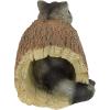 Design Toscano Bandit the Raccoon Indoor/Outdoor Garden Animal Statue, 10 Inch Long, Cast Stone Resin, Full Color Finish(Bandit  the Raccoon)