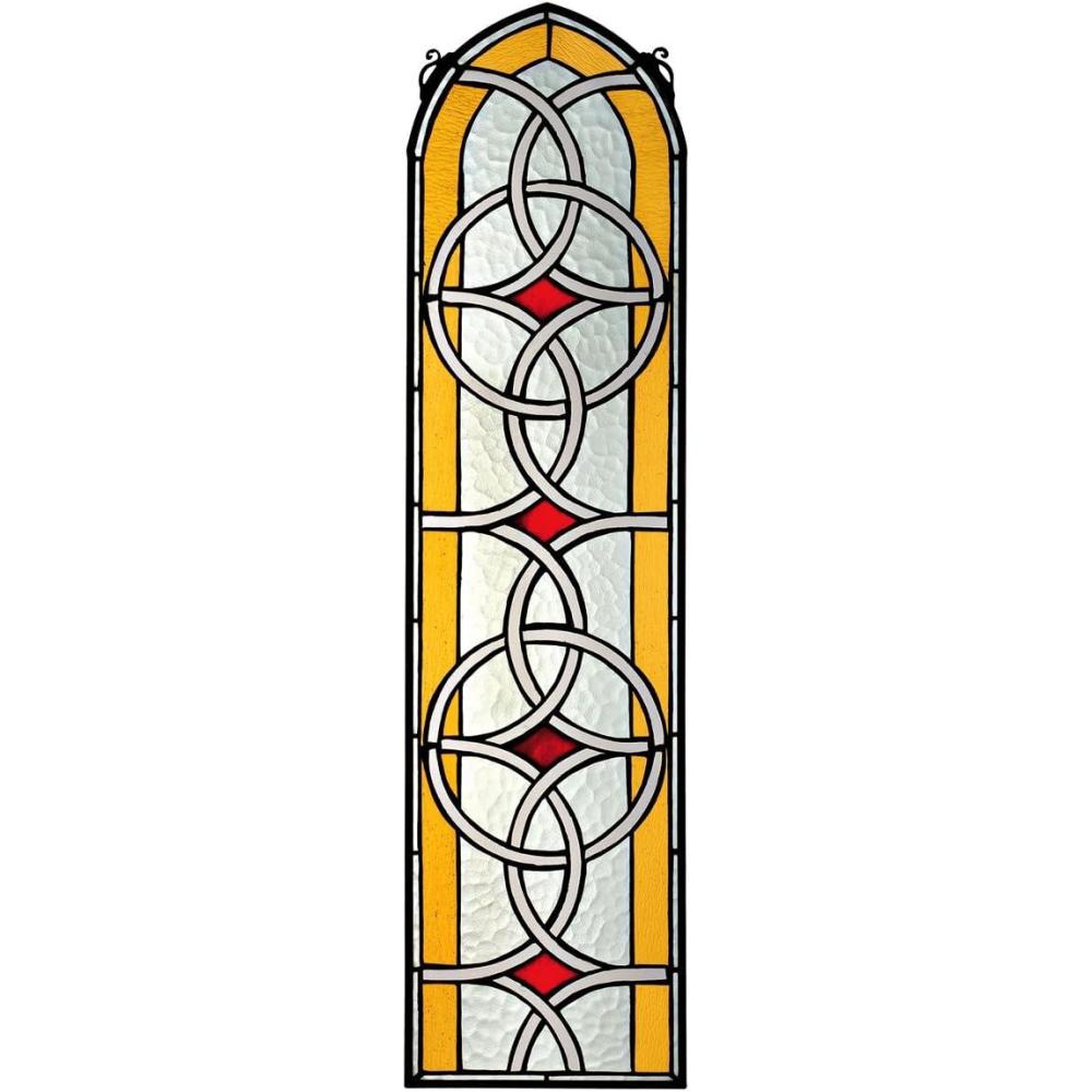 imageDesign Toscano Celtic Knotwork TiffanyStyle Stained Glass WindowCeltic Knotwork Stained Glass Window