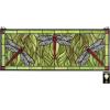 Design Toscano Colbalt Blue Dragonfly Tiffany-Style Stained Glass Window(Emerald Green Dragonfly Stained Glass)