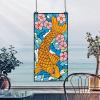 Stained Glass Panel – Asian Koi Fish Stained Glass Window Hangings – Window Treatments(Asian Koi Stained Glass Window)