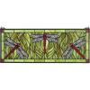 Design Toscano Colbalt Blue Dragonfly Tiffany-Style Stained Glass Window(Emerald Green Dragonfly Stained Glass)