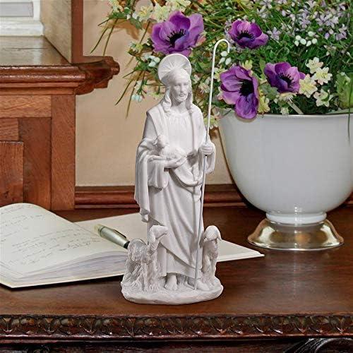 imageDesign Toscano Jesus The Good Shepherd Marble Resin Statue 125 inch