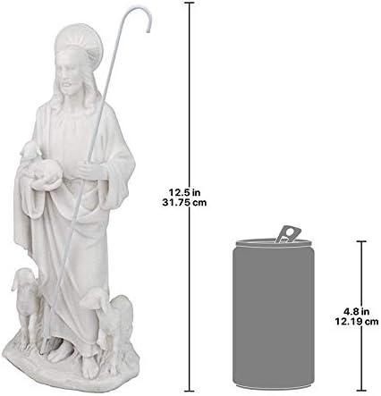 imageDesign Toscano Jesus The Good Shepherd Marble Resin Statue 125 inch