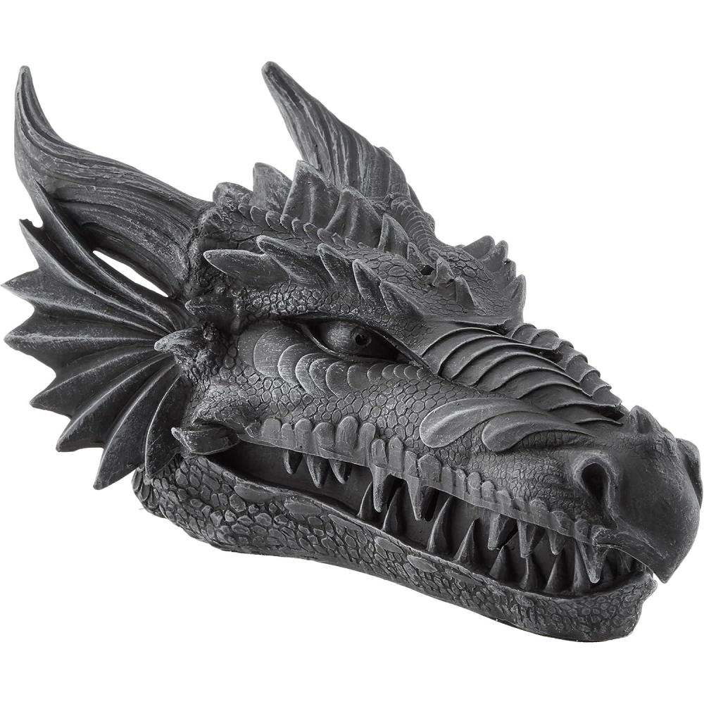 imageDesign Toscano Stryker the Smoking Dragon Sculptural Incense Box