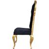 Design Toscano Delacroix Ebony Velvet Gilded Side Chair: Each