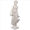 Design Toscano Flora, Patroness of Flowering Plants Outdoor Garden Statue, 45 inches Tall, Fiberglass Cast Stone Resin, Limestone Finish
