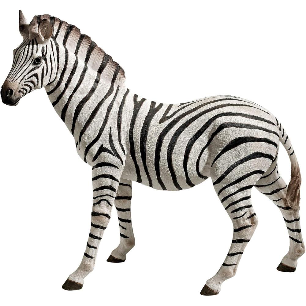 imageDesign Toscano Zora the Zebra Outdoor Garden Statue 22 Inch Polyresin Full ColorSingle