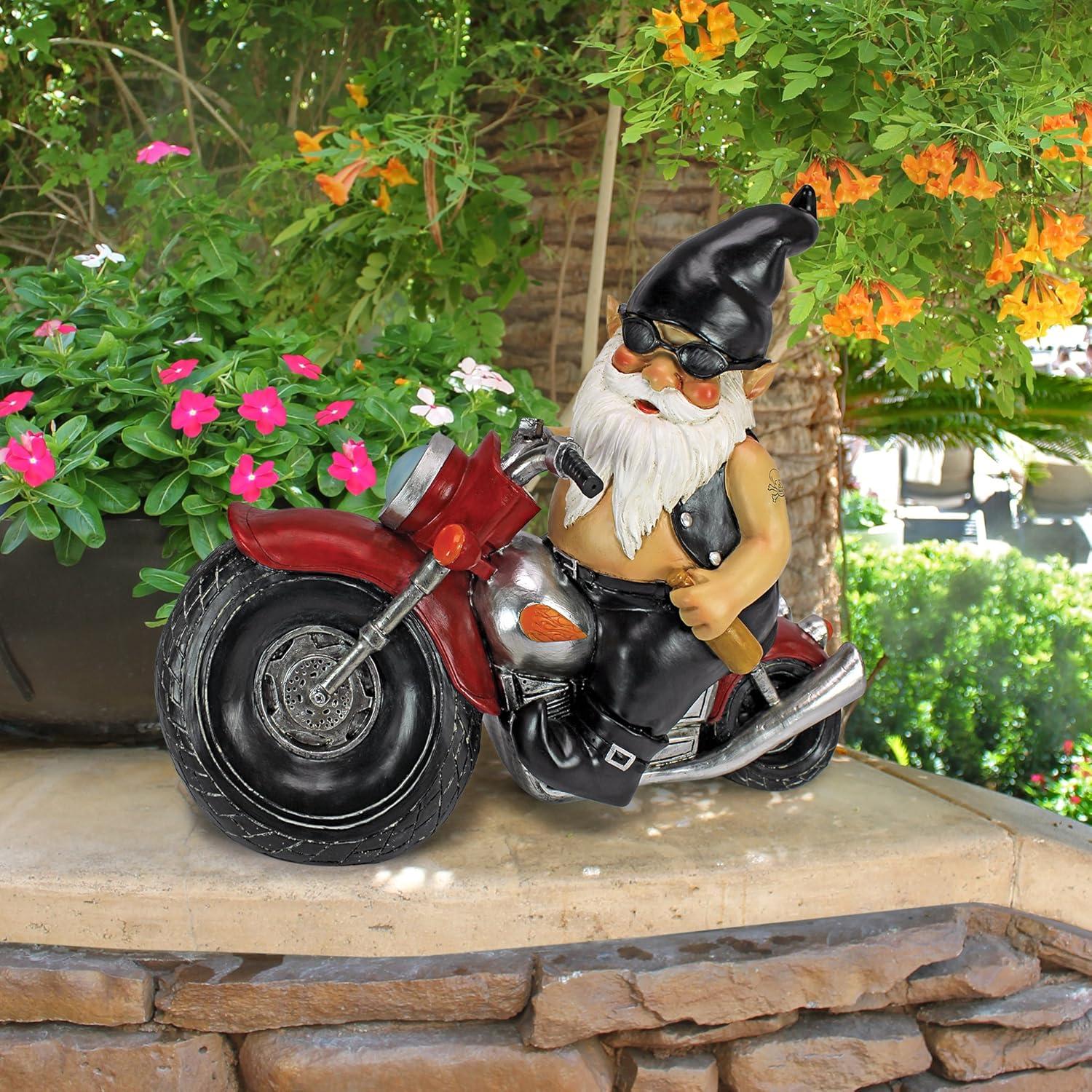 imageDesign Toscano Axle Grease the Biker Gnome Statue