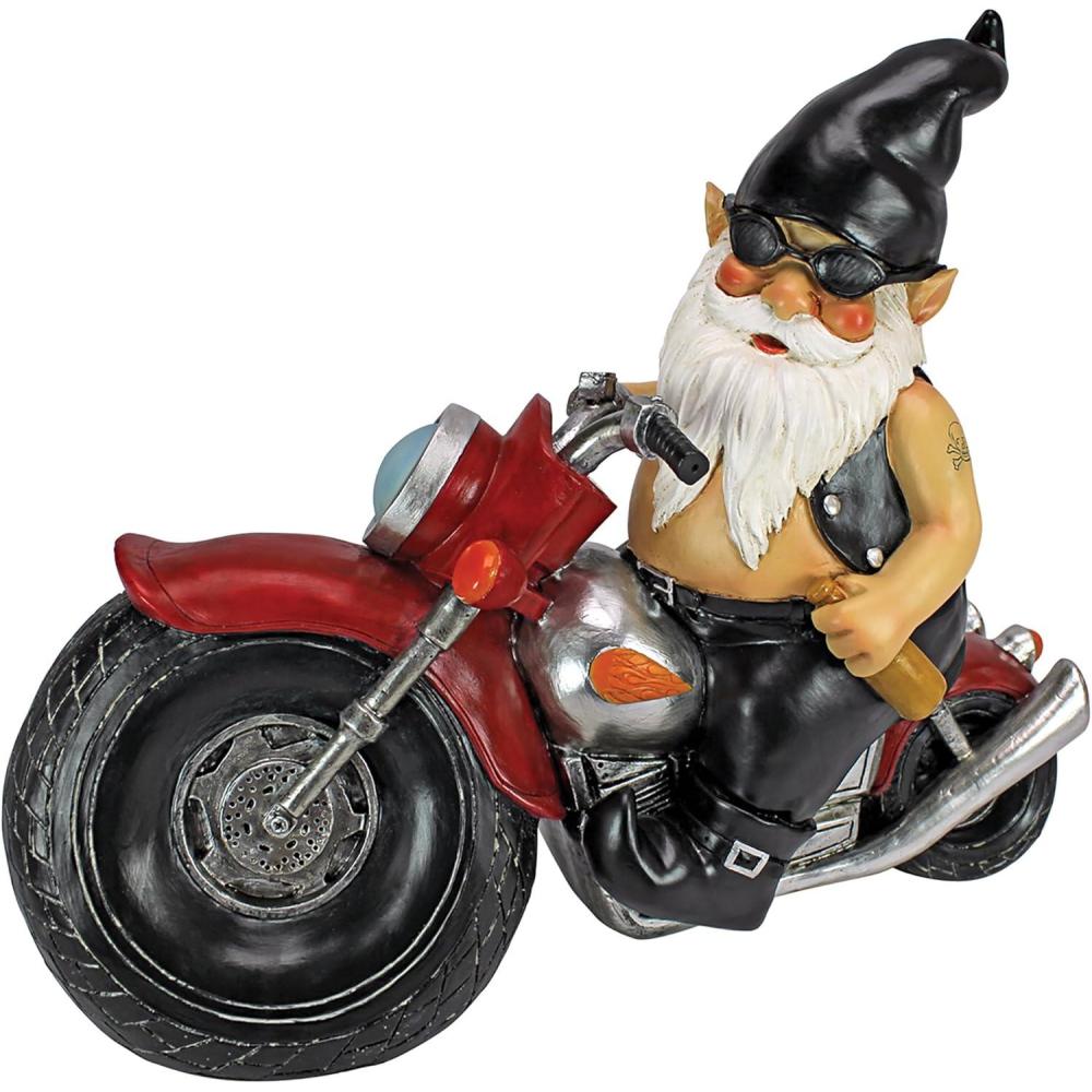imageDesign Toscano Axle Grease the Biker Gnome Statue