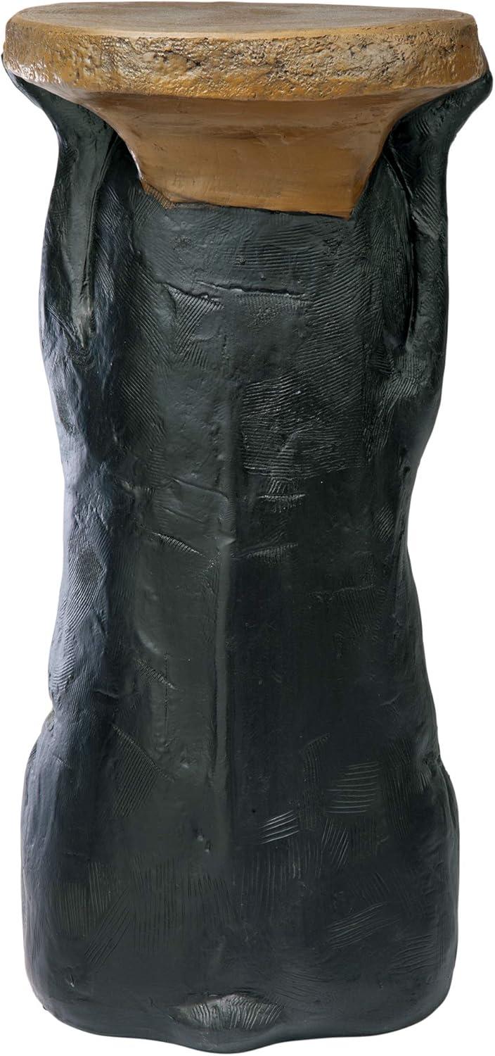 imageDesign Toscano Black Forest Bear Pedestal Table Rustic Cabin Decor 24 Inch Tall Cast Stone Resin Full Color FinishForest Bear