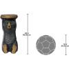 Design Toscano Black Forest Bear Pedestal Table Rustic Cabin Decor, 24 Inch Tall, Cast Stone Resin, Full Color Finish(Forest Bear)