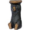 Design Toscano Black Forest Bear Pedestal Table Rustic Cabin Decor, 24 Inch Tall, Cast Stone Resin, Full Color Finish(Forest Bear)