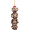 Design Toscano QS94879 See, Speak, Hear No Evil Elephant Holiday Tree Ornament, Single, Full Color Finish(Small)
