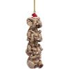 Design Toscano QS94879 See, Speak, Hear No Evil Elephant Holiday Tree Ornament, Single, Full Color Finish(Small)