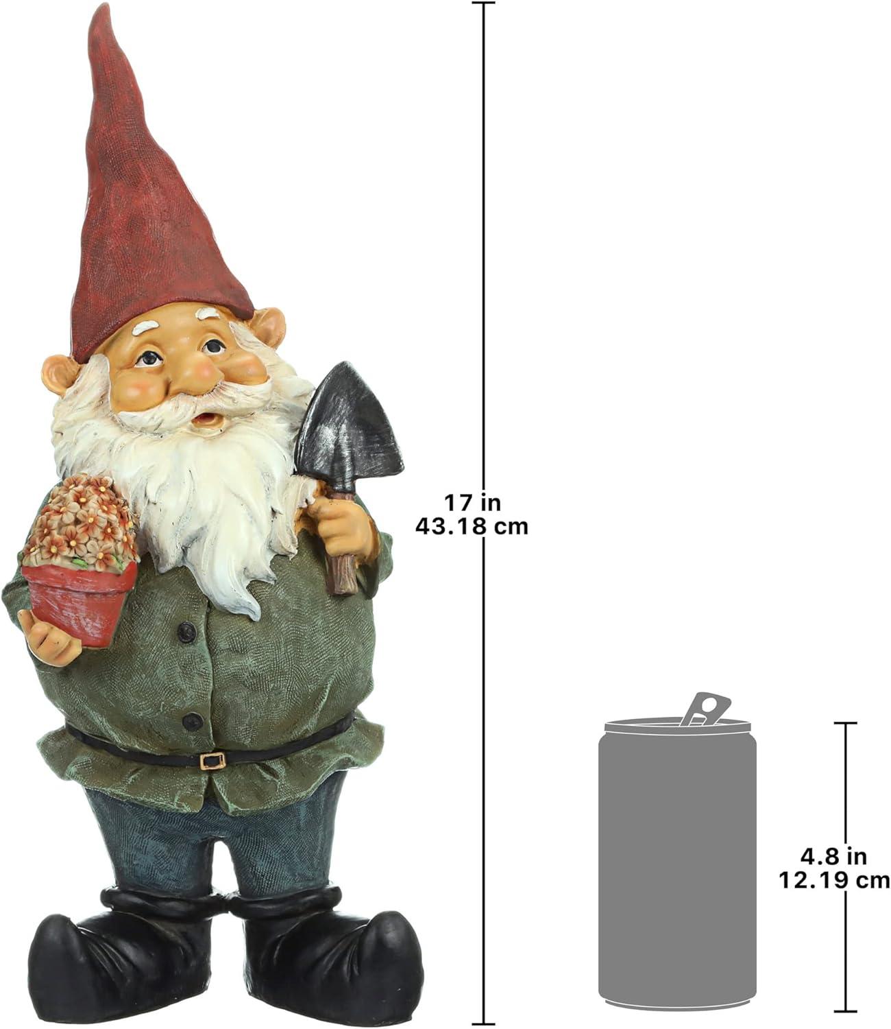 imageGarden Gnome Statue Dagobert with Gifts Garden Gnome Lawn GnomeDagobert With Gifts