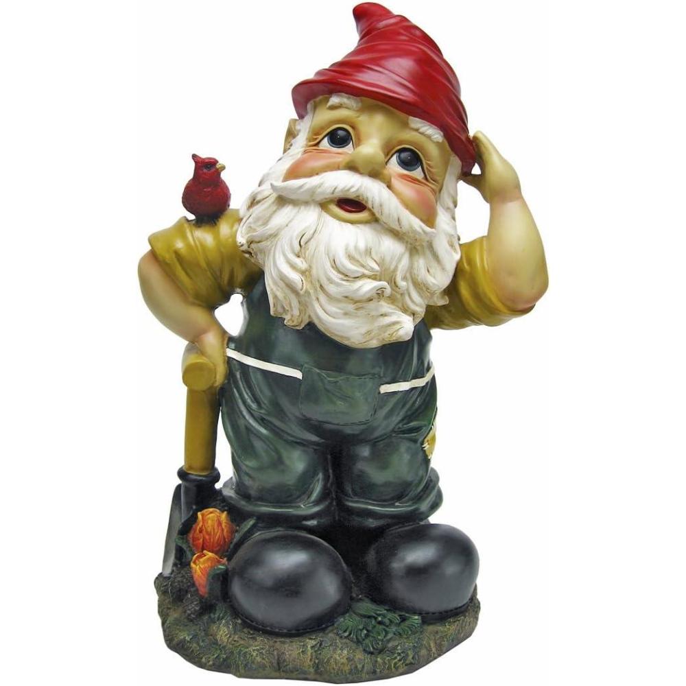 imageGarden Gnome Statue Dagobert with Gifts Garden Gnome Lawn GnomeDieter The Digging
