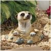 Design Toscano QL57081 Out of the Kalahari Meerkat Garden Animal Statue, 10 Inch, Polyresin, Full Color