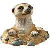 Design Toscano QL57081 Out of the Kalahari Meerkat Garden Animal Statue, 10 Inch, Polyresin, Full Color
