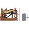 Design Toscano Egypitan Decor Eye of Horus Wall Sculpture Plaque, 12 Inch, Polyresin, Full Color, QL124212(Eye of Horus)