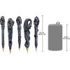 Design Toscano Gargoyles and Dragons Gothic Decor Sculptural Ball Point Pens Desk Accessories, 6 Inches Wide, 0 Inches Deep, 0 Inches High, Handcast Polyresin, Gray Stone Finish