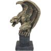 Design Toscano Abbadon Gothic Gargoyle Indoor/Outdoor Garden Statue on Celtic Base, 12 Inches Tall, Cast Stone Resin, Two Tone Stone Finish