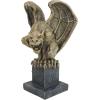 Design Toscano Abbadon Gothic Gargoyle Indoor/Outdoor Garden Statue on Celtic Base, 12 Inches Tall, Cast Stone Resin, Two Tone Stone Finish