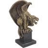 Design Toscano Abbadon Gothic Gargoyle Indoor/Outdoor Garden Statue on Celtic Base, 12 Inches Tall, Cast Stone Resin, Two Tone Stone Finish