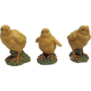 Design Toscano QM12335 Hatching Chicks, Baby Chicken Statues,Full Color