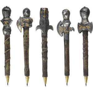 Design Toscano CL993664 Knights of the Realm: Battle Armor Pen C…, Set of 5,Full Color