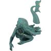 Design Toscano Meara the Mermaid Swimmer Indoor/Outdoor Garden Statue for Patio, Pool or Lawn, 16 Inches Wide, 7 Inches Deep, 7 Inches High, Handcast Polyresin, Green Verdigris Finish